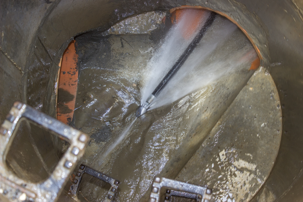 Hydro jetting high-pressure drain cleaning in Cottonwood Heights, Utah