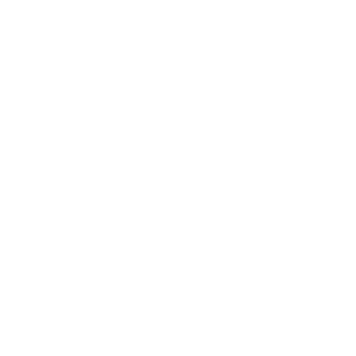 A white line art icon of a tree on a black background, showing a rounded canopy above ground and a symmetrical, intricate root system below ground.